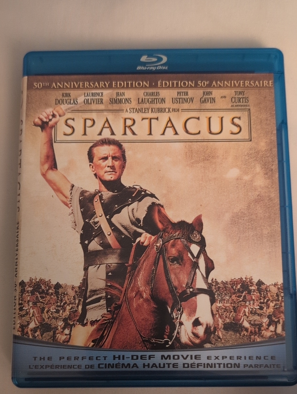 Spartacus 50th Anniversary Edition Blu-ray (Stanley Kubrick / Kirk Douglas)